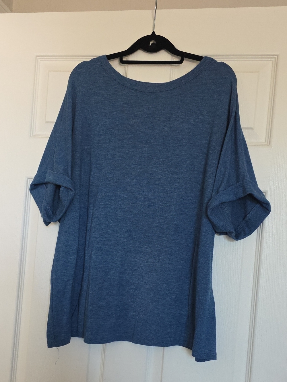 Women's Classic Crewneck Short Sleeve Shirt - Blue